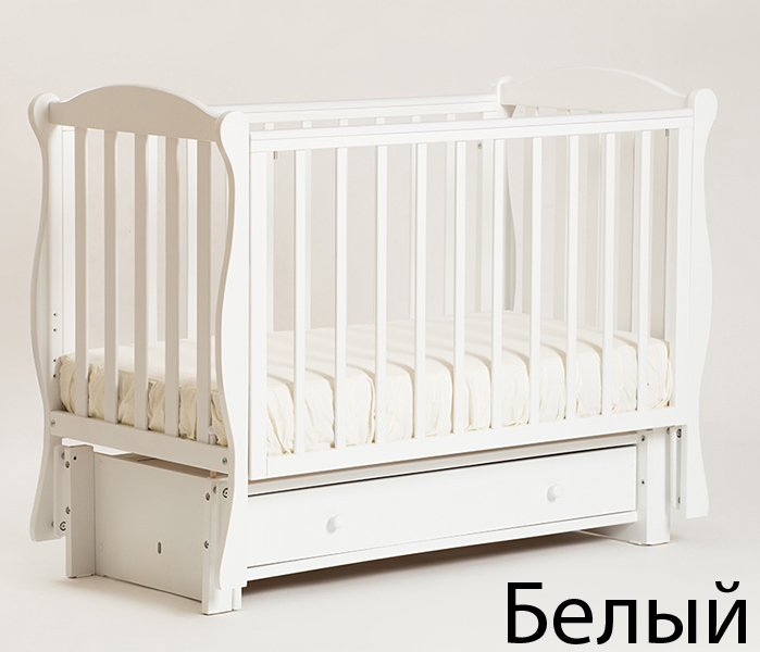 Детская кроватка Кубаньлесстрой БИ 42.3 Кубаночка-6 (продольный маятник)