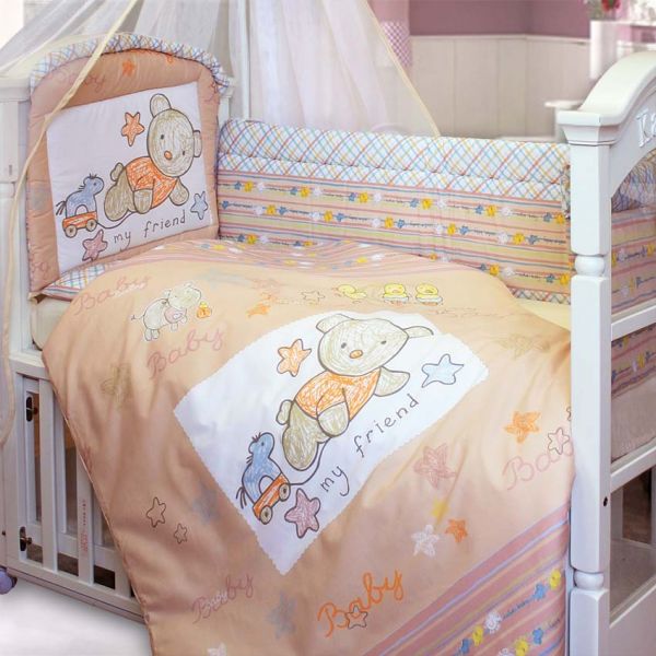 Комплект для кроватки Золотой Гусь Zoo Bear 120х60 (7 предметов)