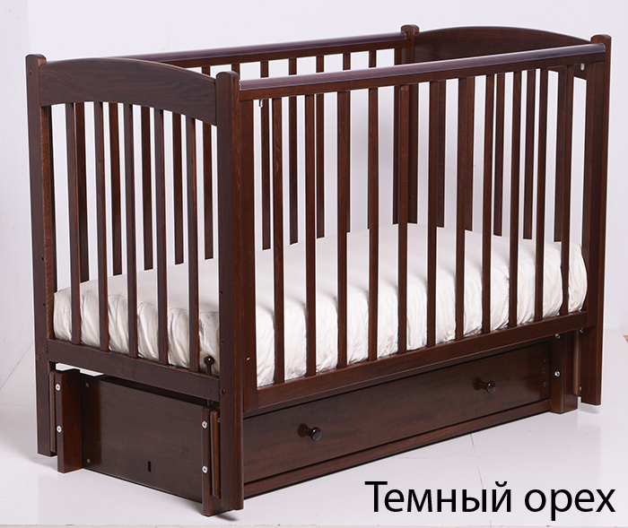 Детская кроватка Кубаньлесстрой БИ 39.3 Кубаночка-3 (продольный маятник)